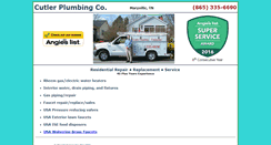 Desktop Screenshot of cutlerplumbing.com